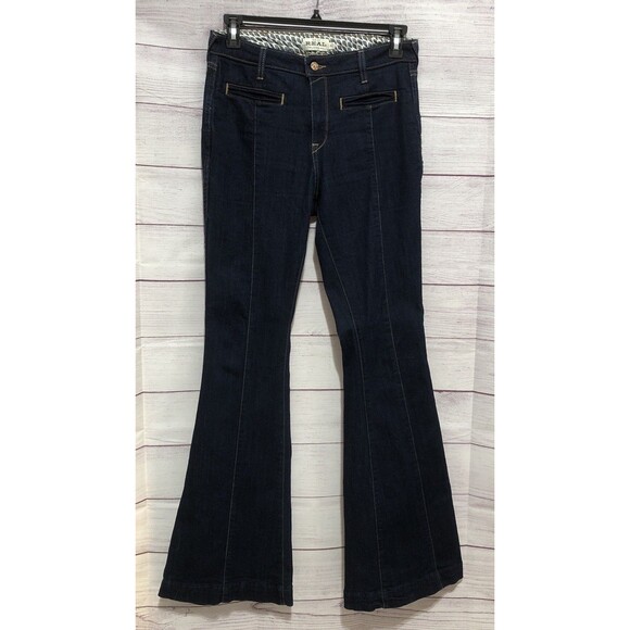 ARIAT R.E.A.L High Rise ALEXA  Flare Jeans Dk Wash 10041112 EUC 31 X 35 LONG 31L - Picture 1 of 6
